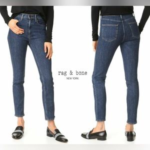 rag & bone High Rise Dark Wash Jeans